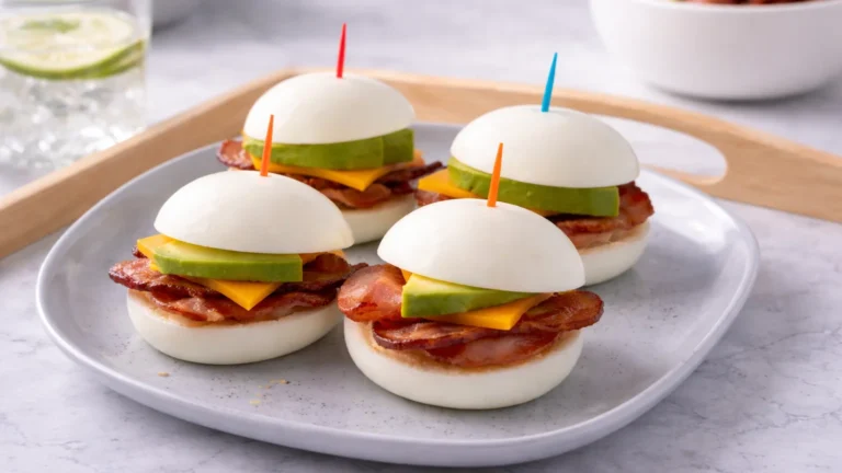 Keto Hard-Boiled Egg and Bacon Sandwich