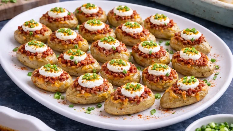 Mini Baked Potato Bites – Easy Cheesy Party Appetizer