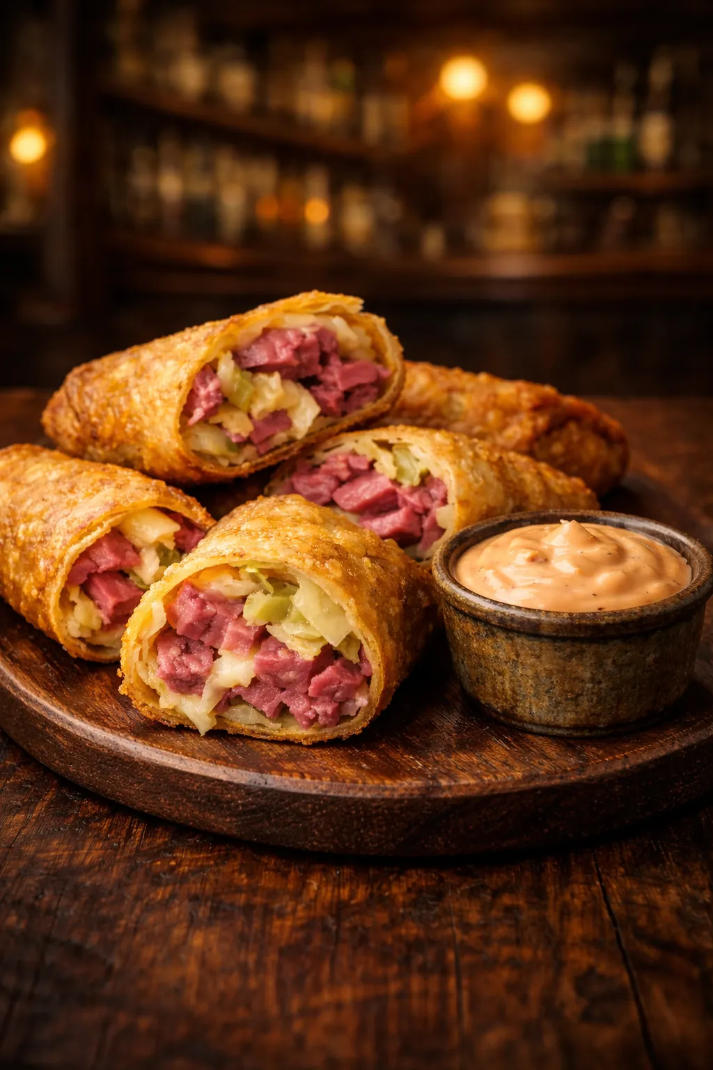 Crispy Corned Beef Egg Rolls Recipe