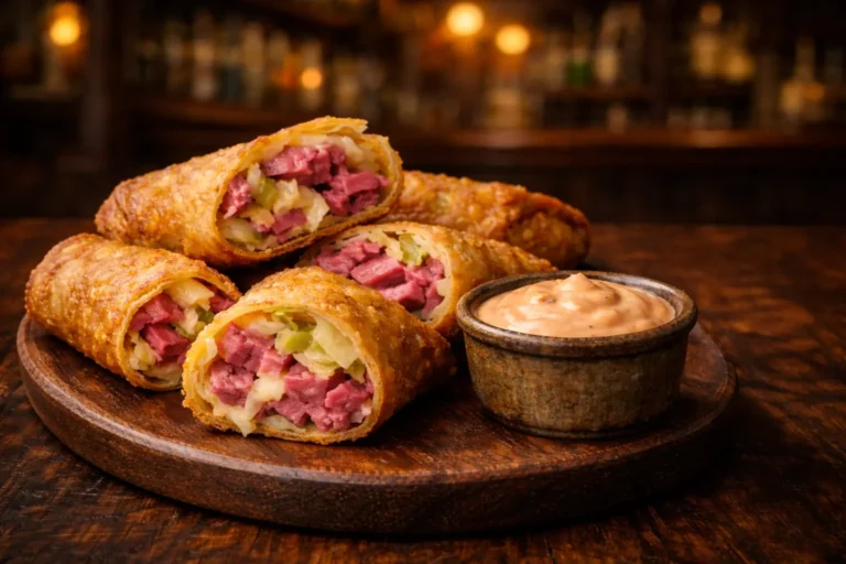 Crispy Corned Beef Egg Rolls Recipe