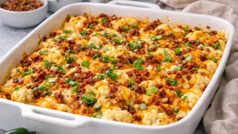 Loaded Cauliflower Casserole Recipe