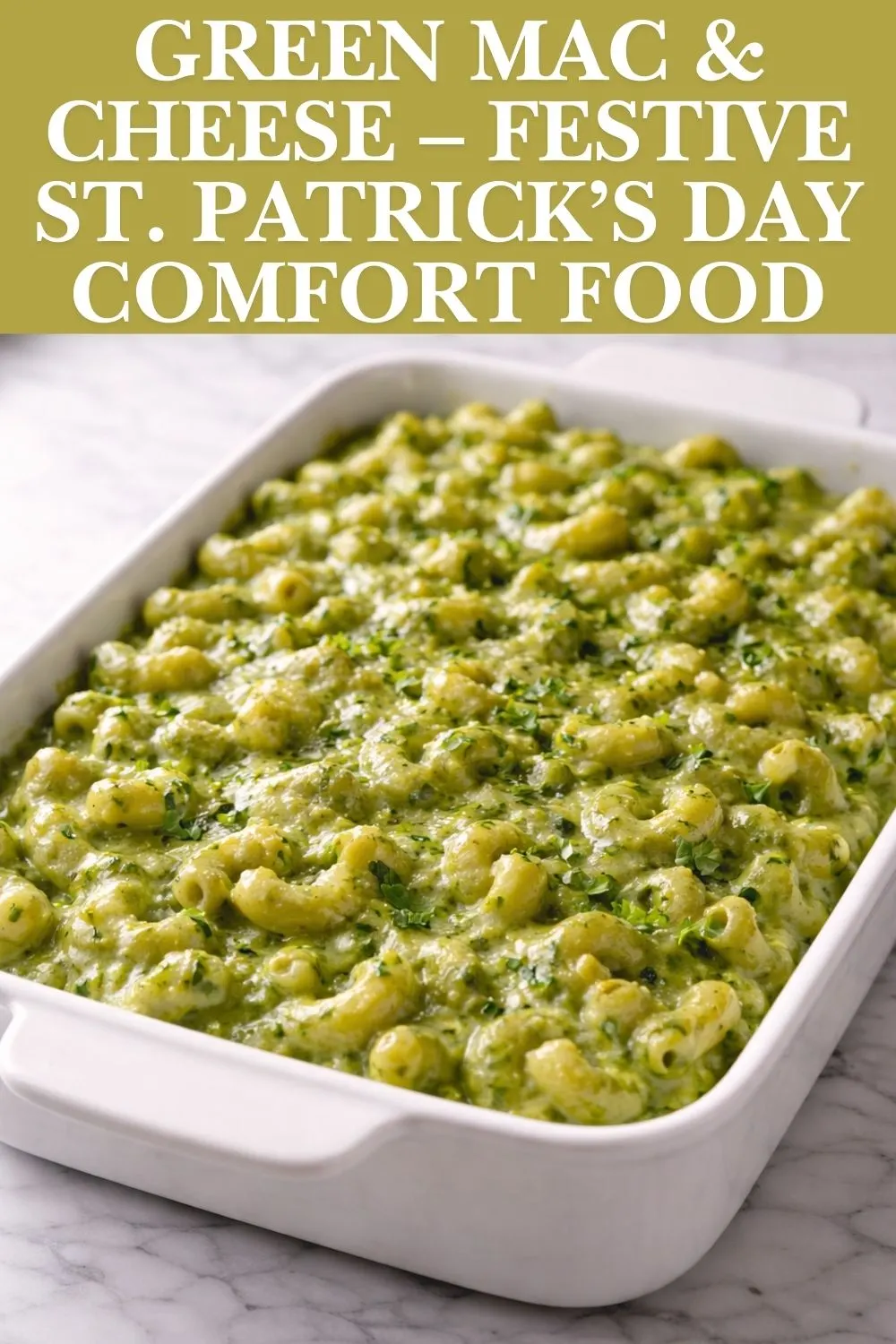 Green Mac & Cheese (St. Patrick’s Day Twist)