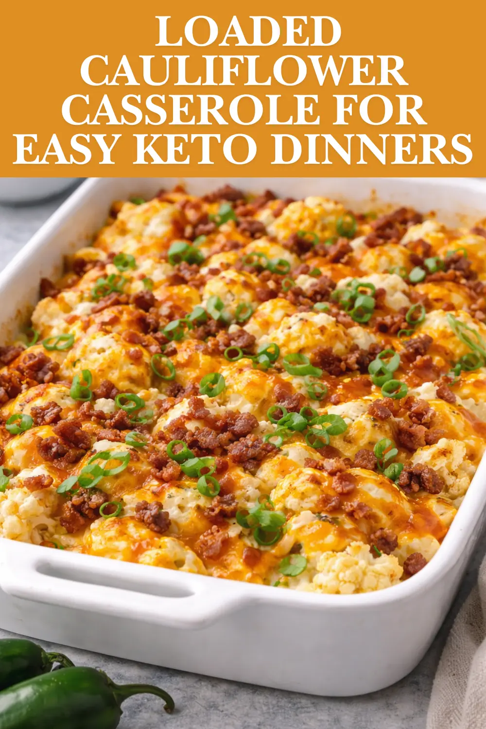 Loaded Cauliflower Casserole Recipe