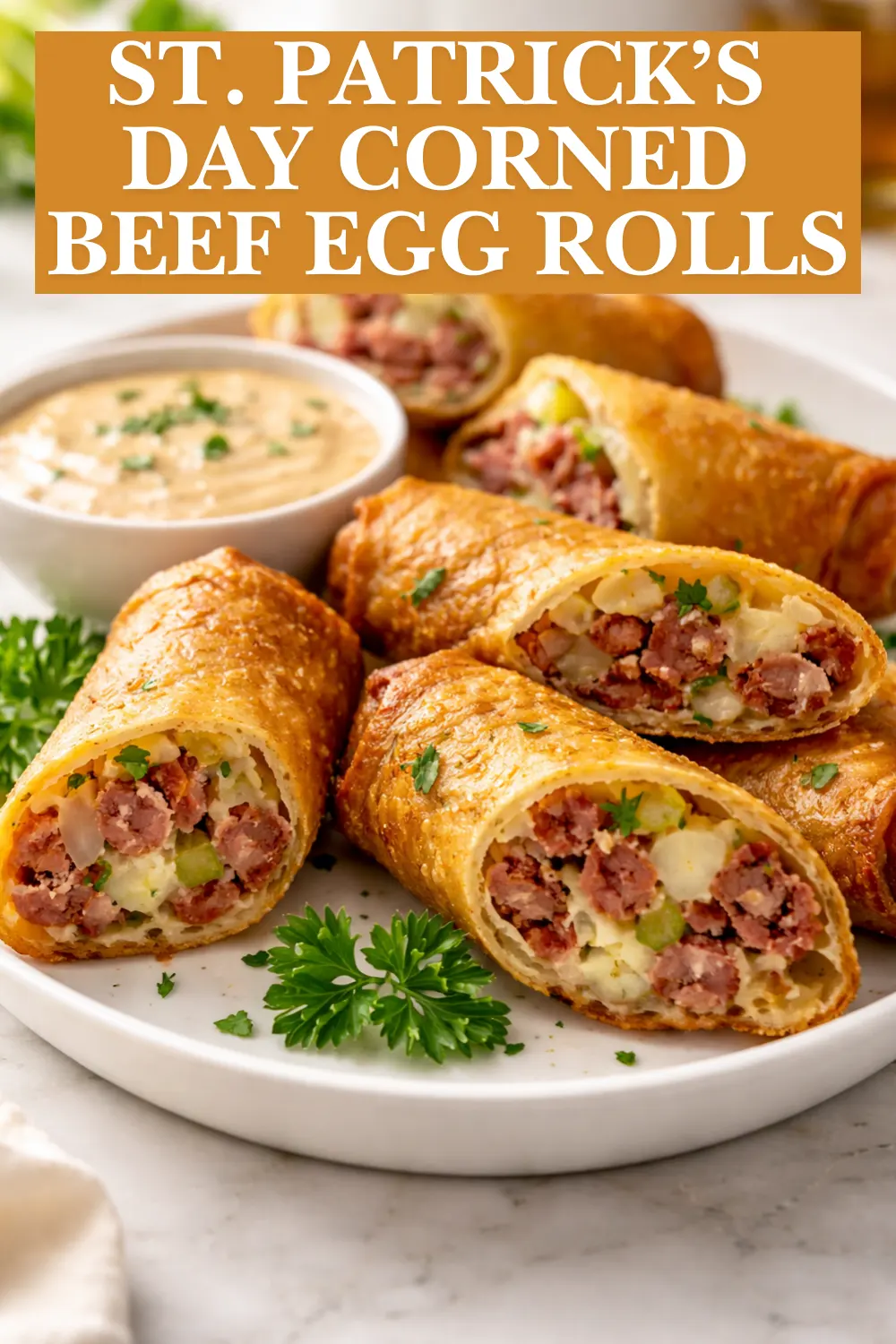 Crispy Corned Beef Egg Rolls Recipe