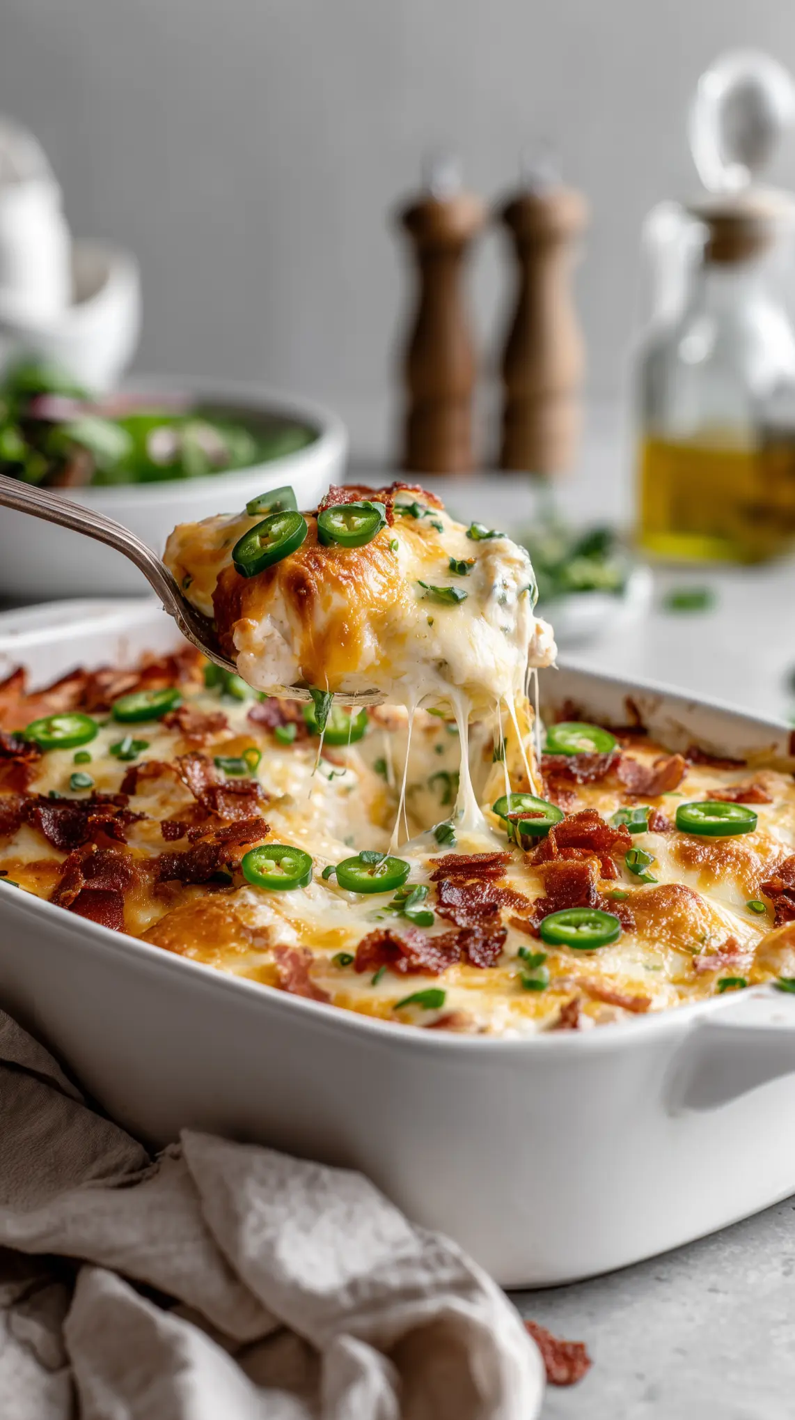 Easy Jalapeño Popper Chicken Casserole
