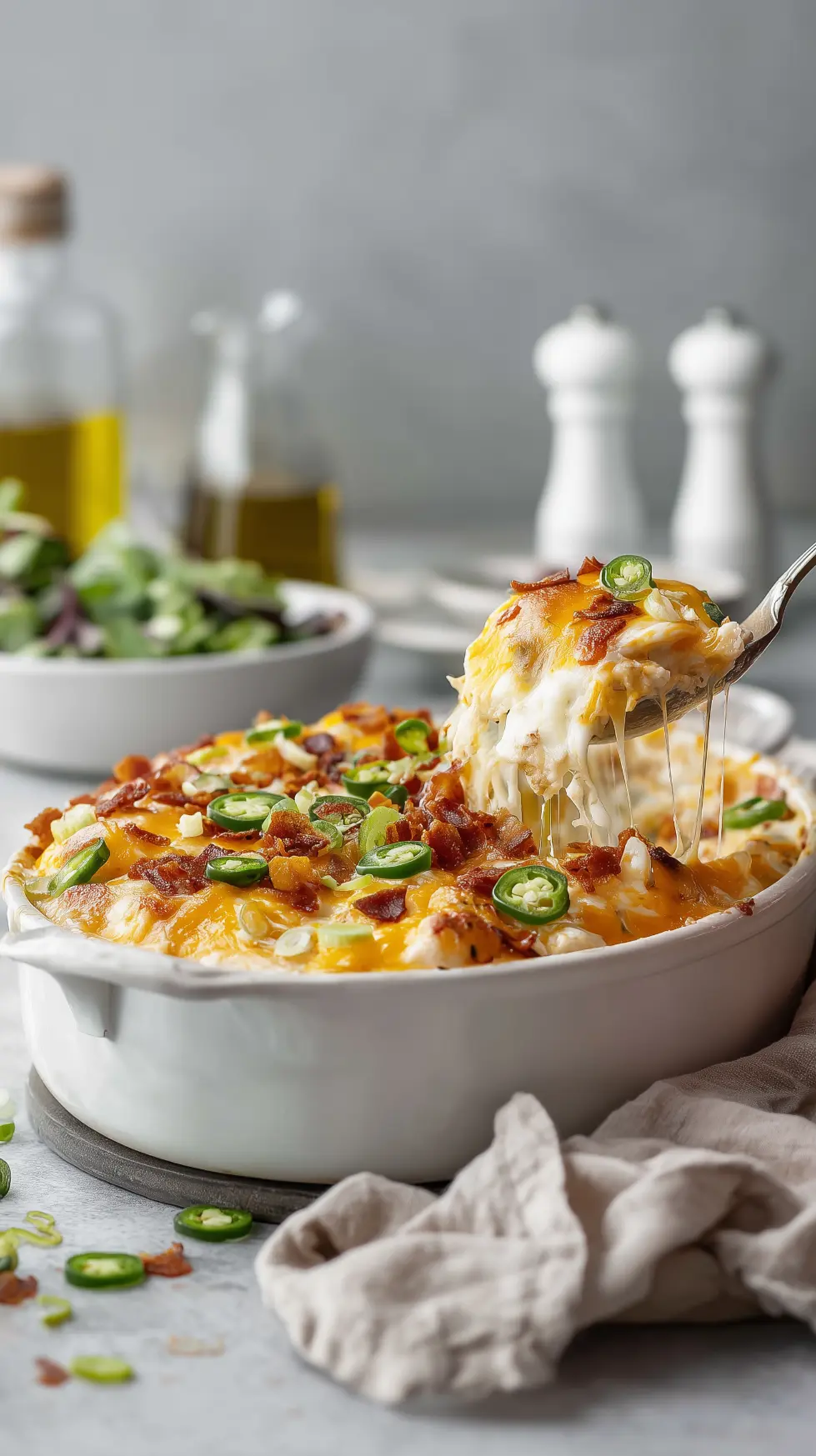 Easy Jalapeño Popper Chicken Casserole