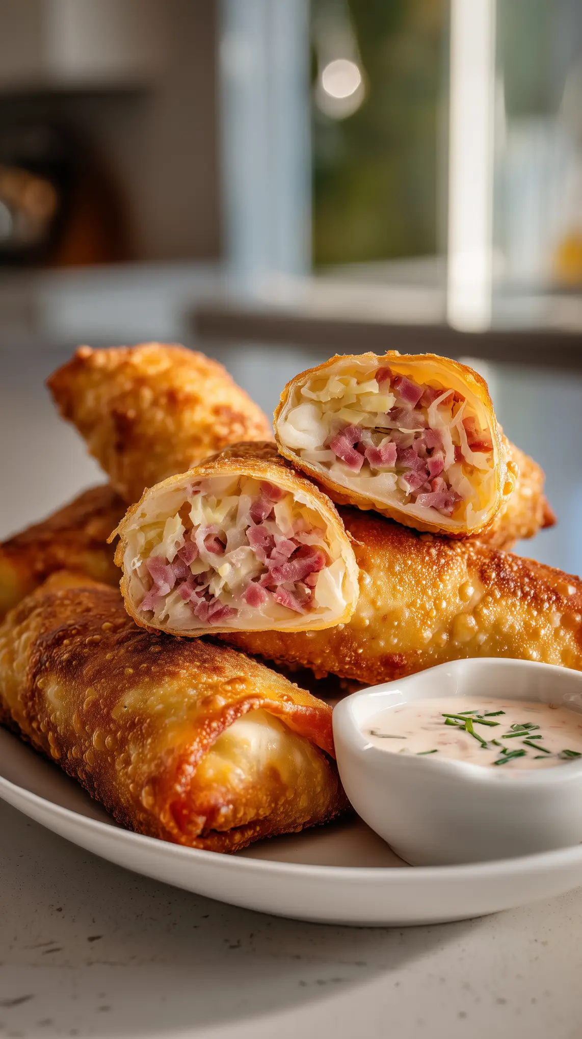 Crispy Corned Beef Egg Rolls Recipe