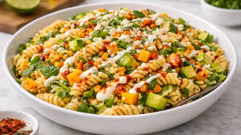 Creamy Street Corn Pasta Salad