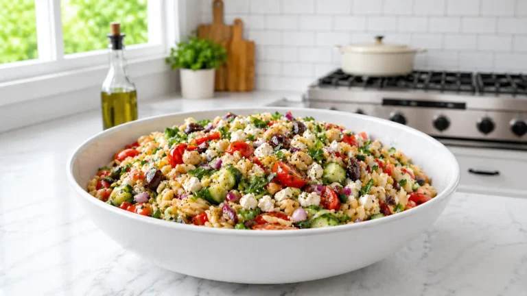 Fresh Mediterranean Orzo Salad Recipe