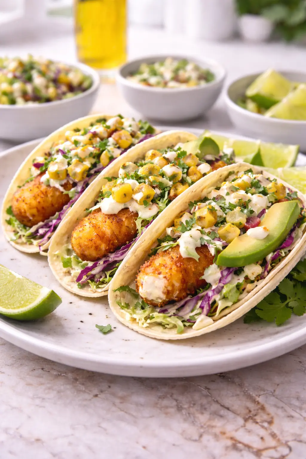 Crispy Fish Tacos with Pineapple Jalapeño Salsa