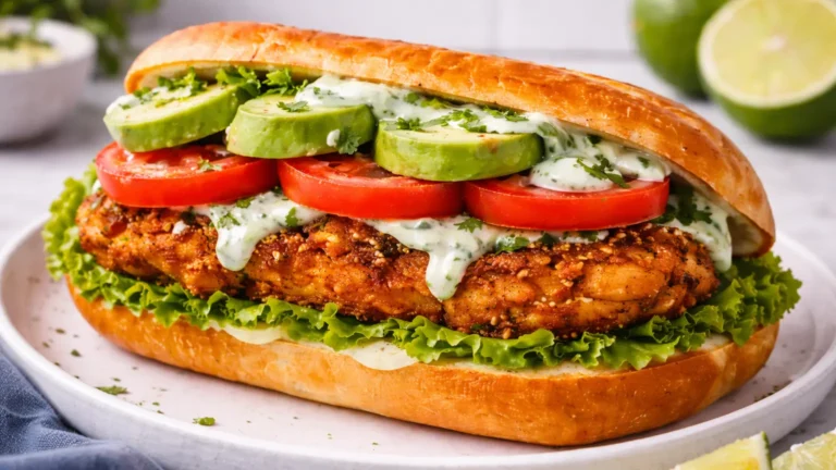 Crispy Cilantro Lime Chicken Sandwich for Easy Dinners