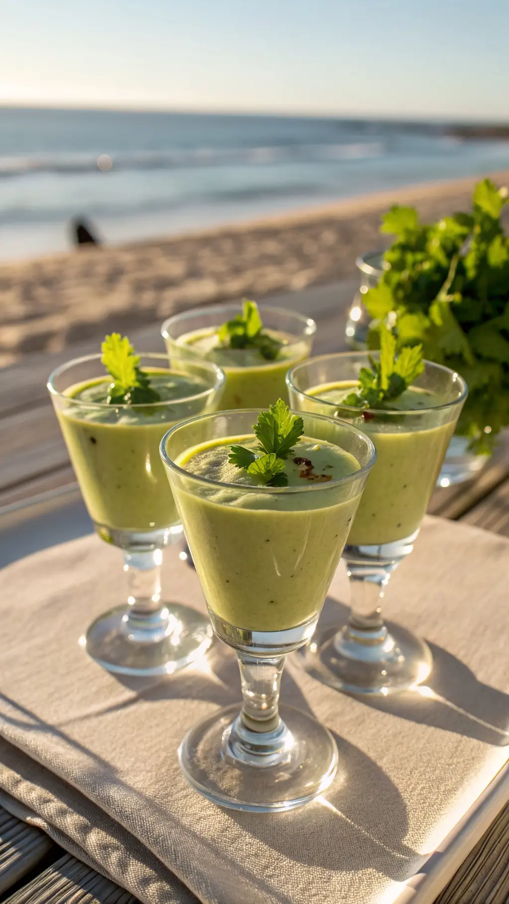 Chilled Avocado Soup Shots