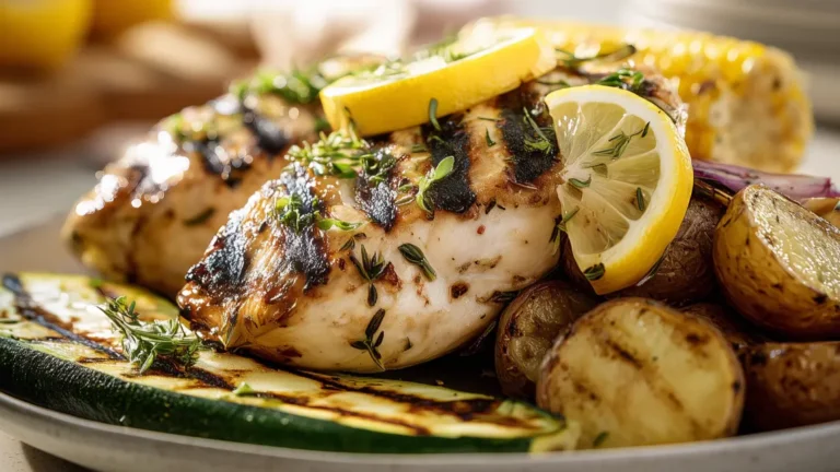 Grilled Lemon Herb Chicken Dinner