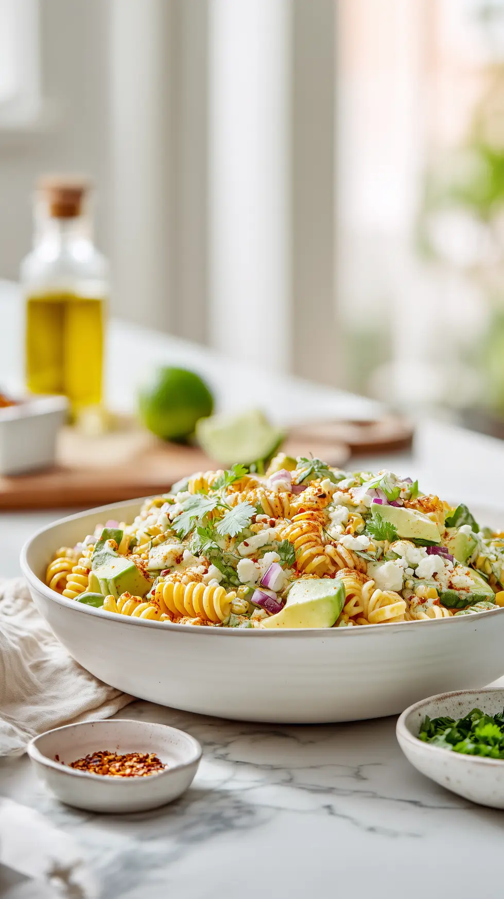 Creamy Street Corn Pasta Salad