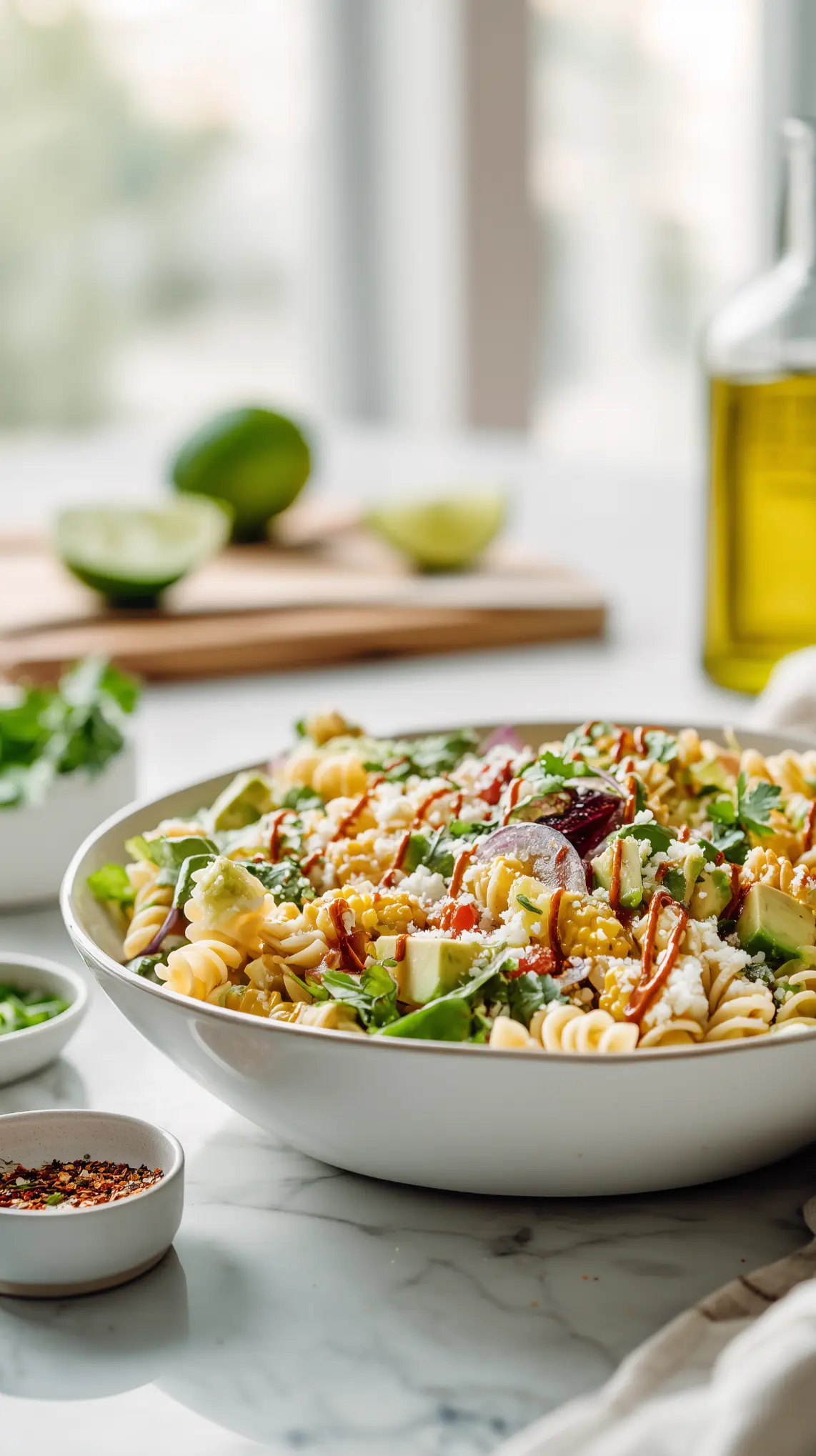 Creamy Street Corn Pasta Salad