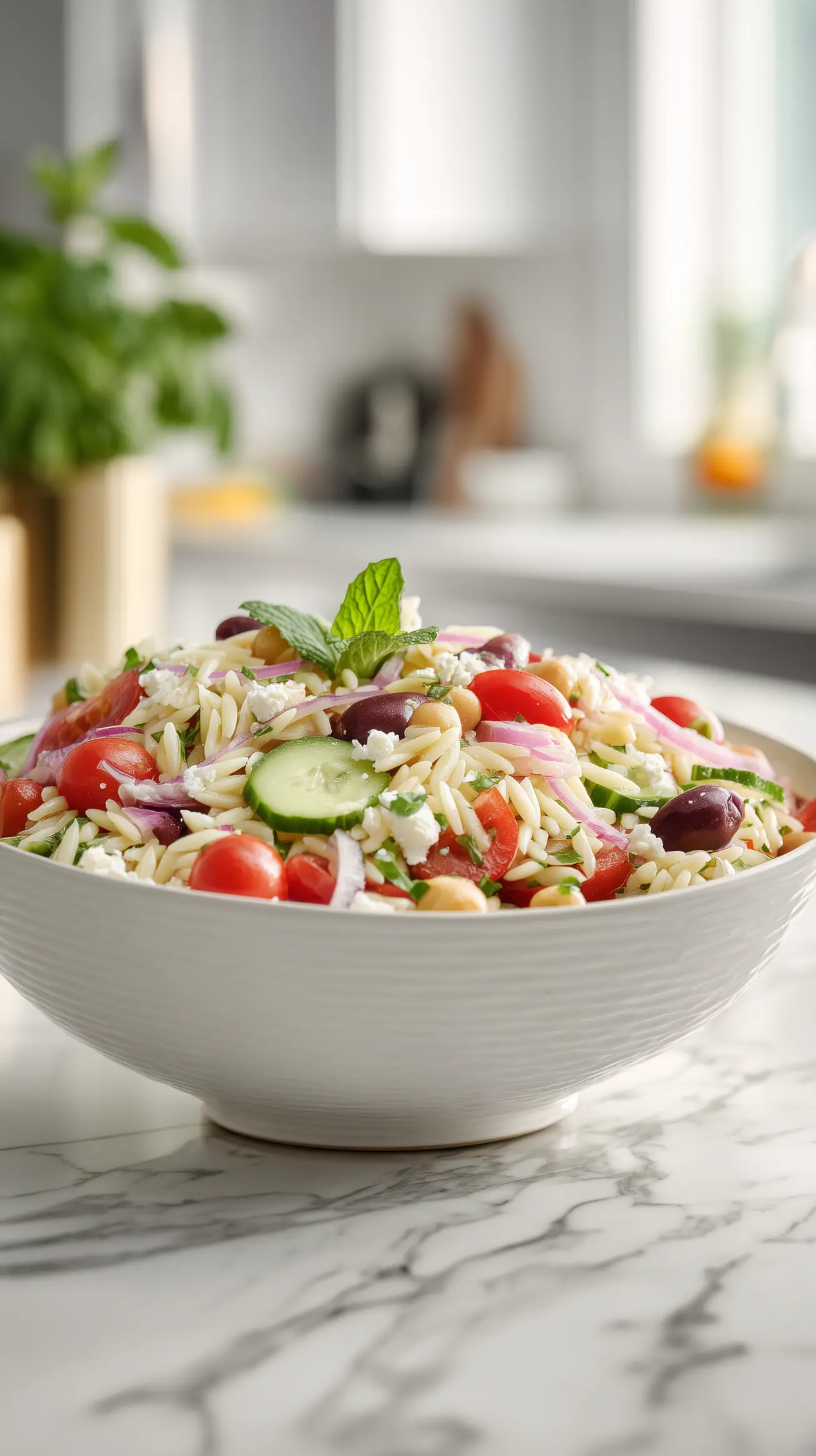 Fresh Mediterranean Orzo Salad Recipe