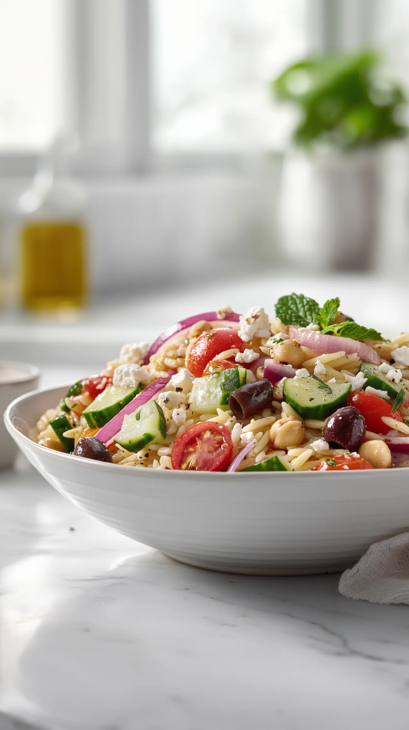 Fresh Mediterranean Orzo Salad Recipe