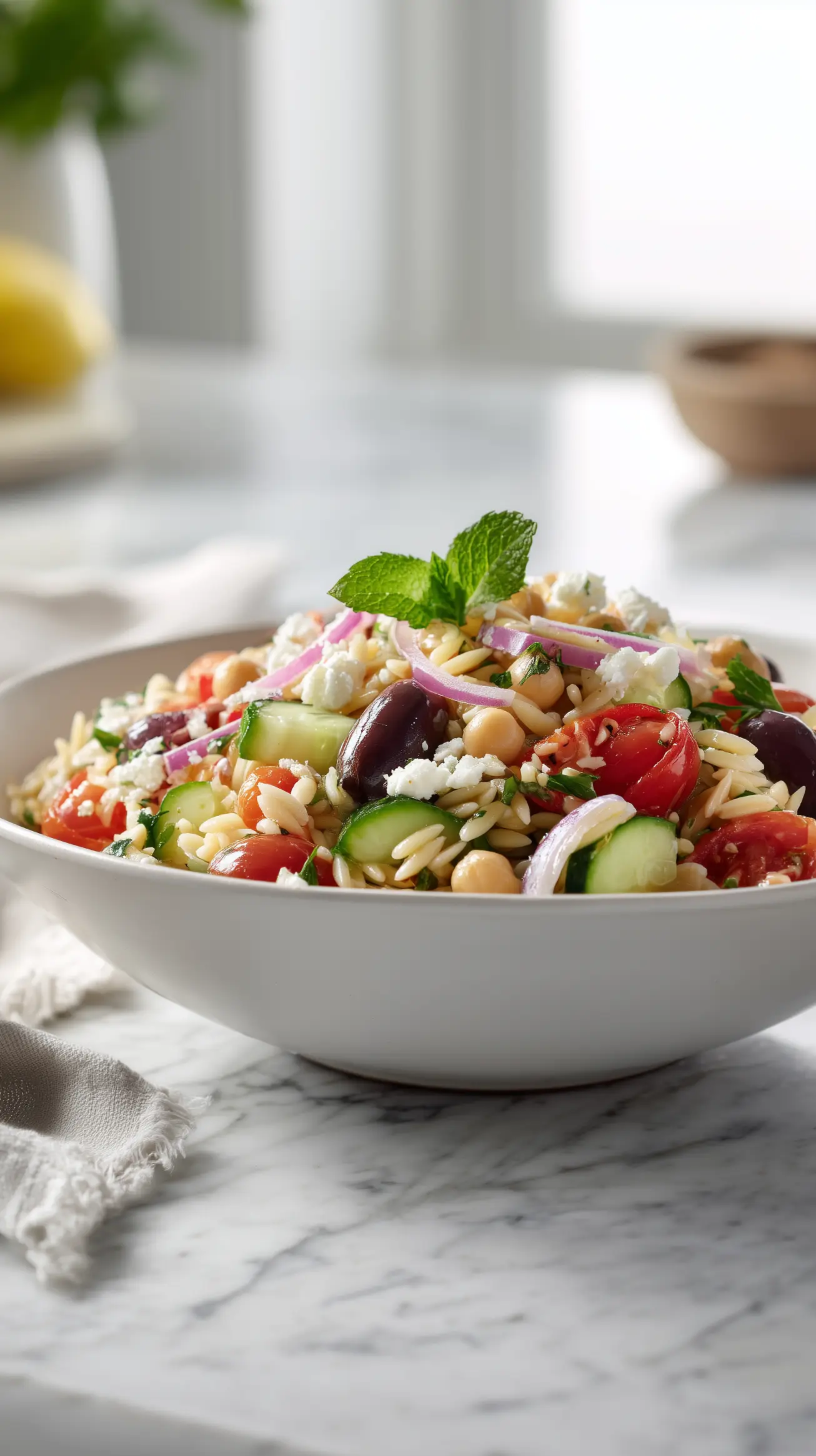 Fresh Mediterranean Orzo Salad Recipe