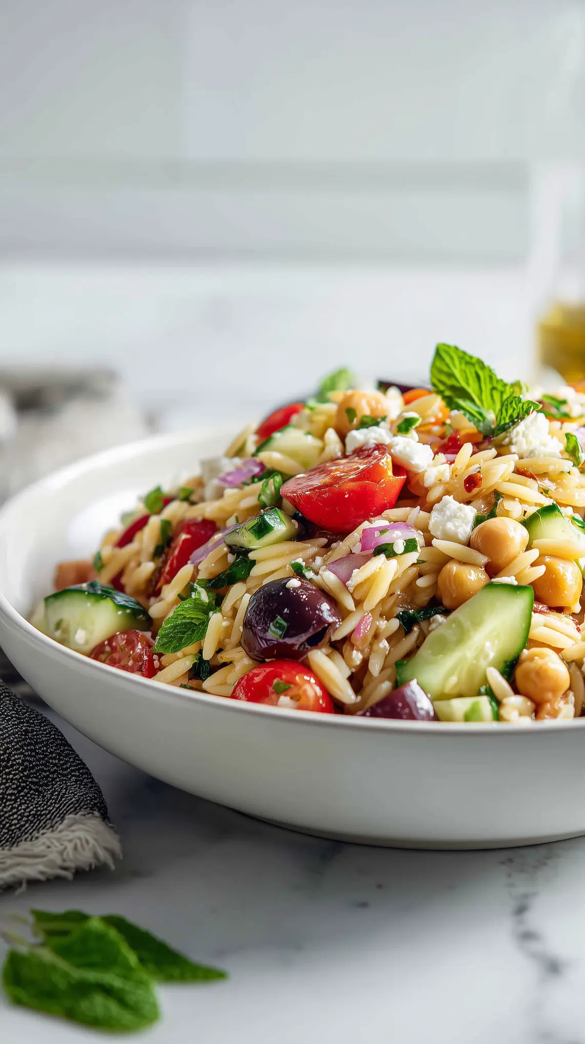 Fresh Mediterranean Orzo Salad Recipe