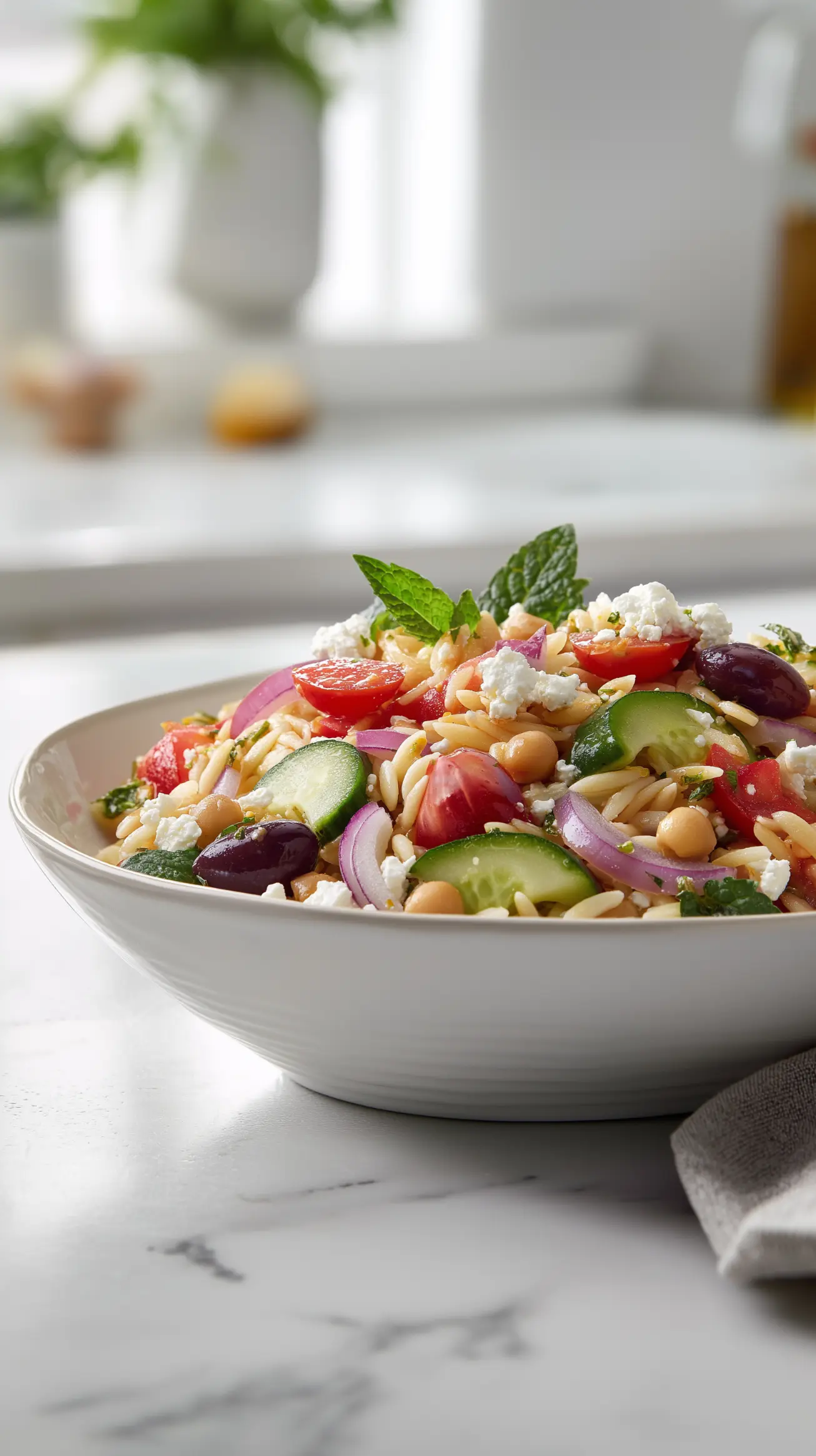 Fresh Mediterranean Orzo Salad Recipe