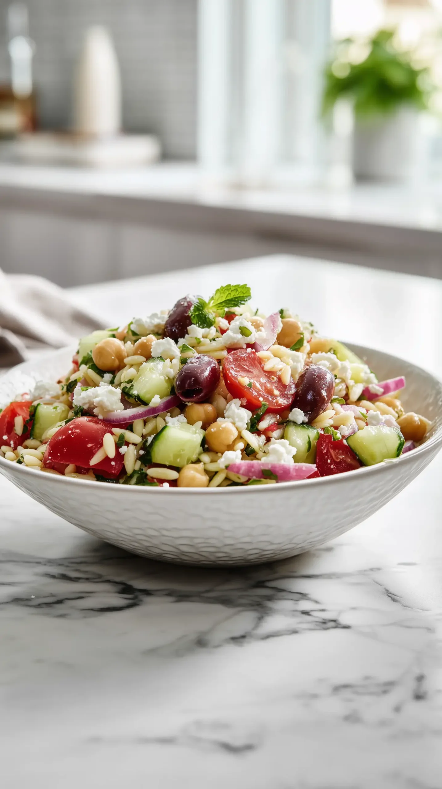 Fresh Mediterranean Orzo Salad Recipe