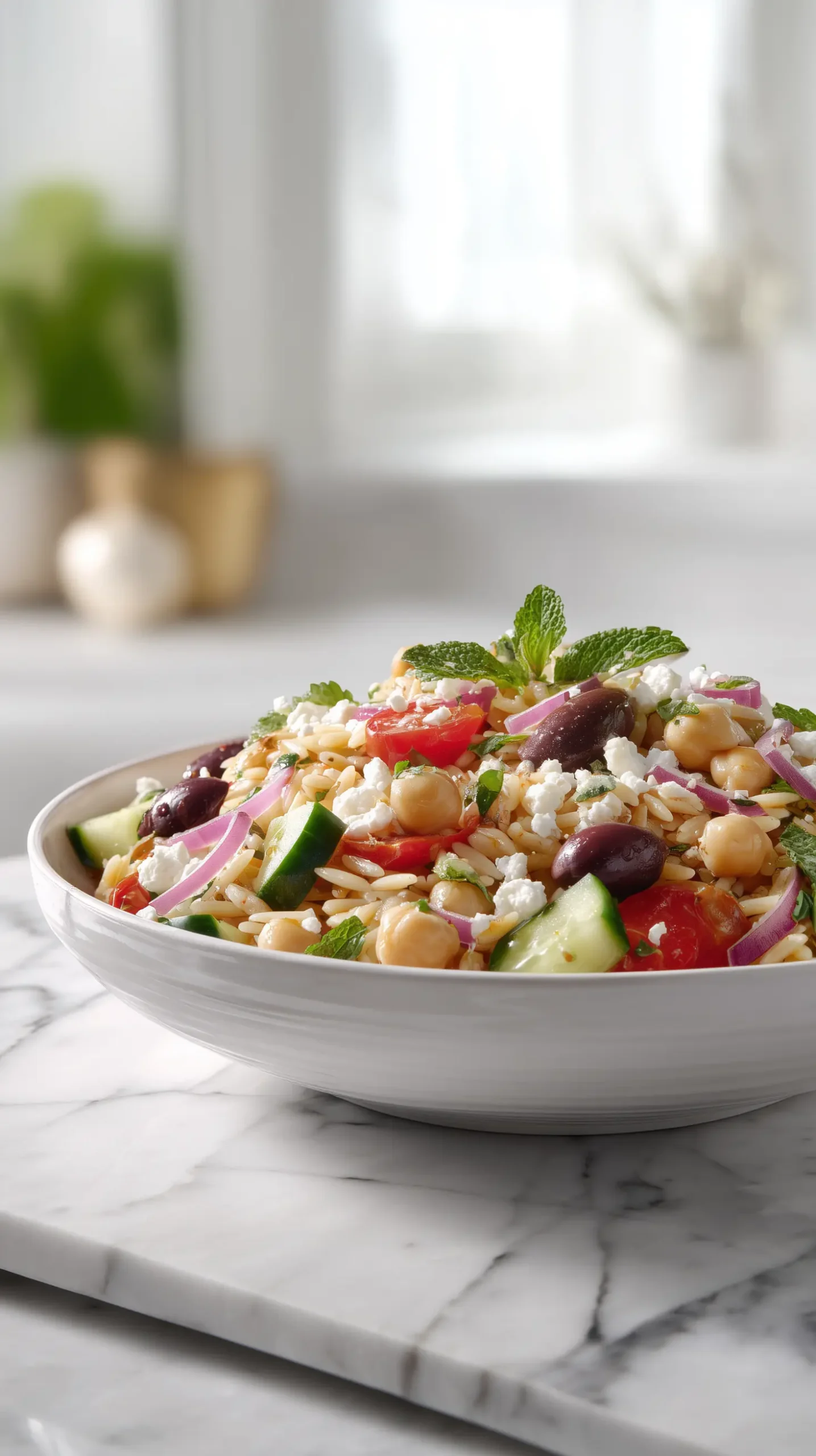 Fresh Mediterranean Orzo Salad Recipe