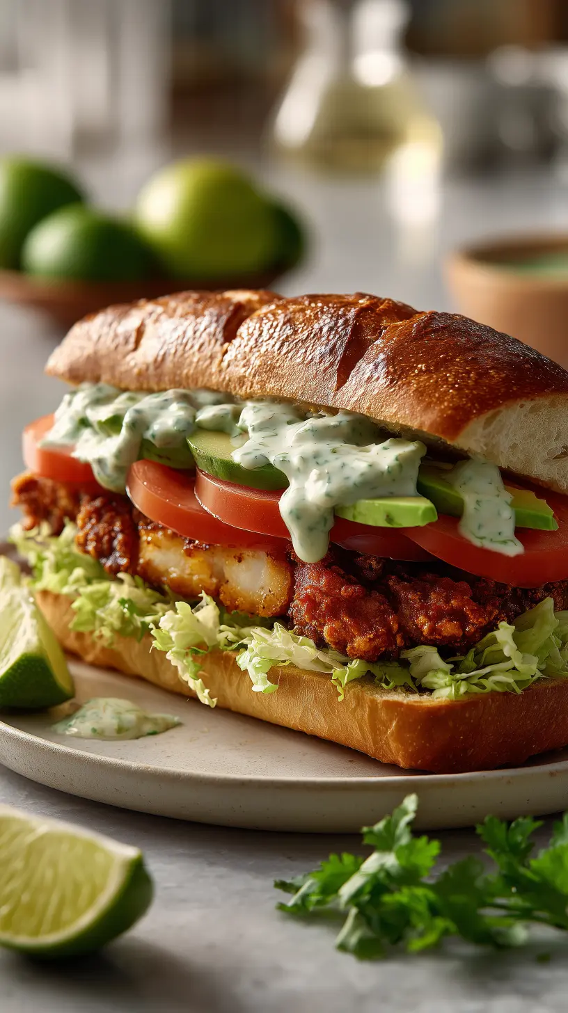 Crispy Cilantro Lime Chicken Sandwich for Easy Dinners