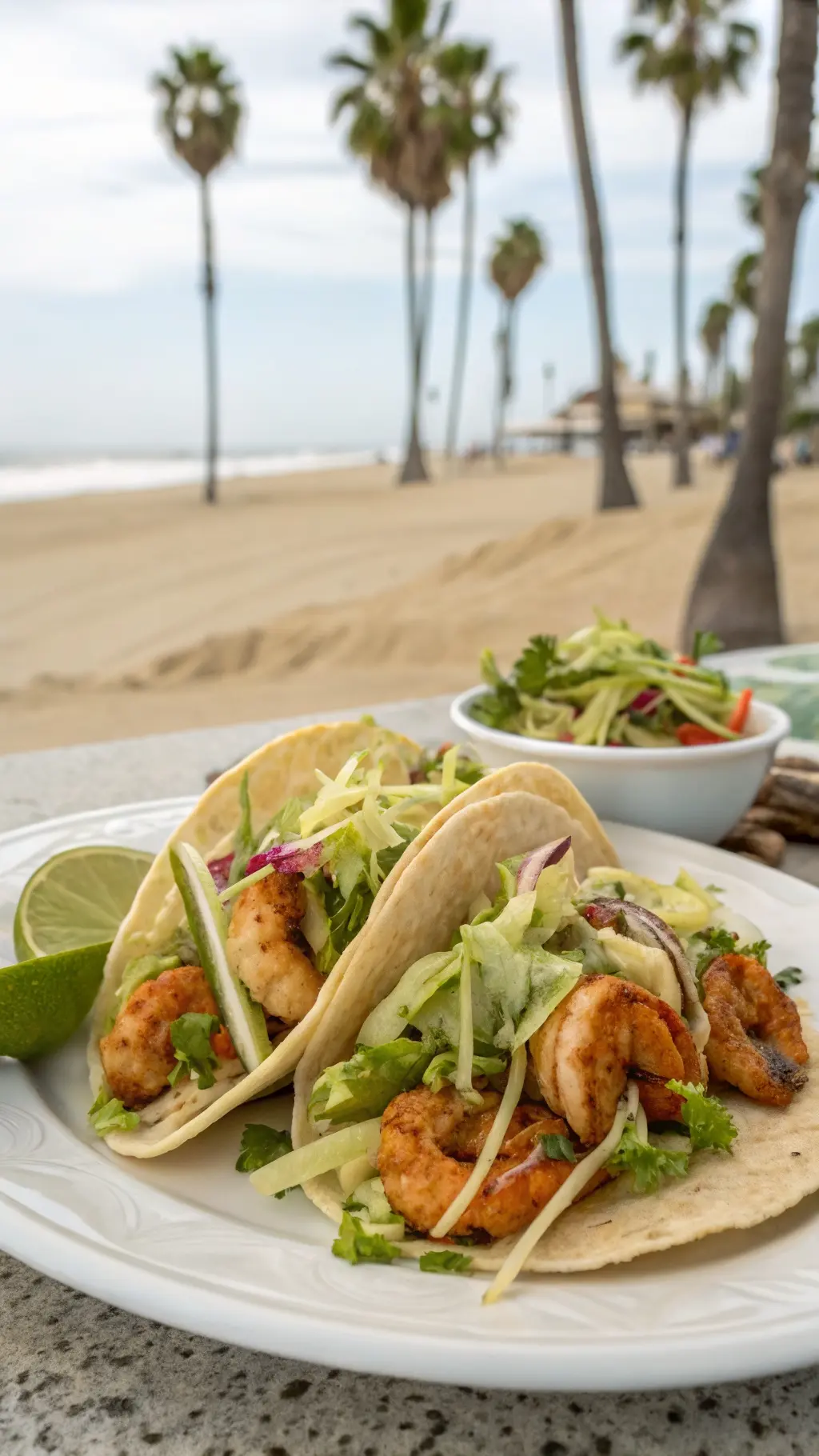 Savory Shrimp Tacos with Cilantro Lime Slaw