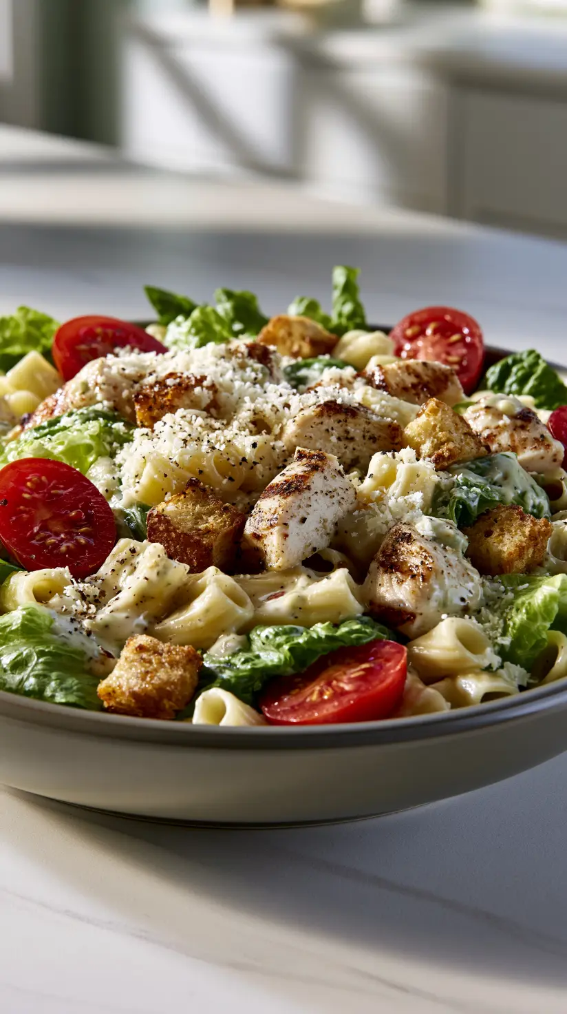 Chicken Caesar Pasta Salad