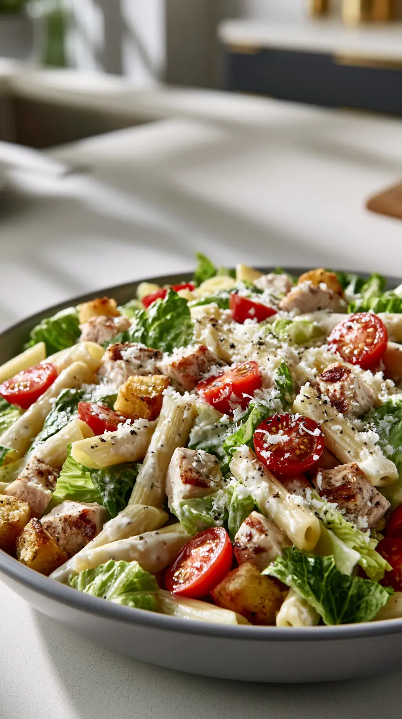 Chicken Caesar Pasta Salad