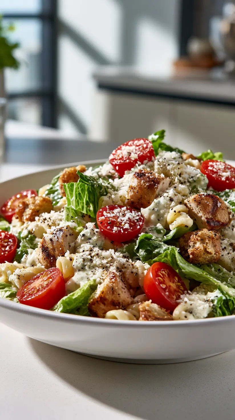 Chicken Caesar Pasta Salad