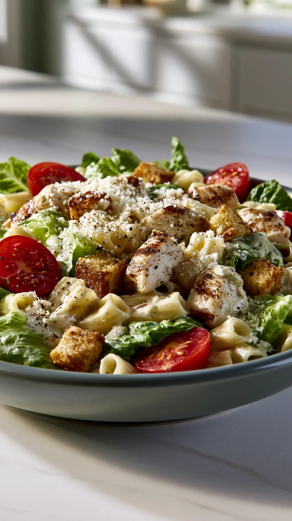 Chicken Caesar Pasta Salad