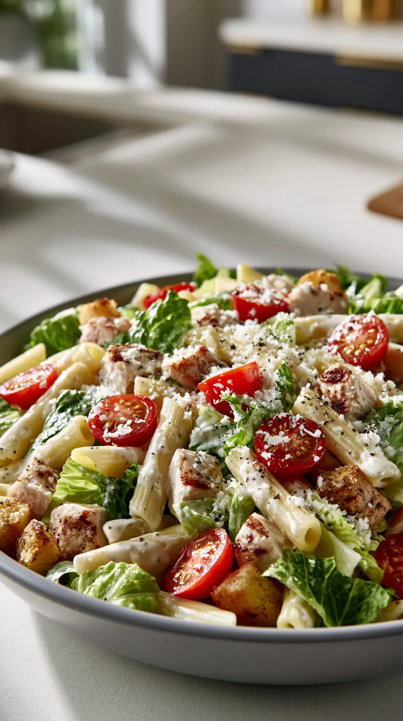 Chicken Caesar Pasta Salad